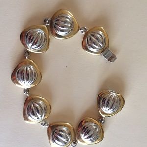 AFJ Vintage chunky two tone bracelet